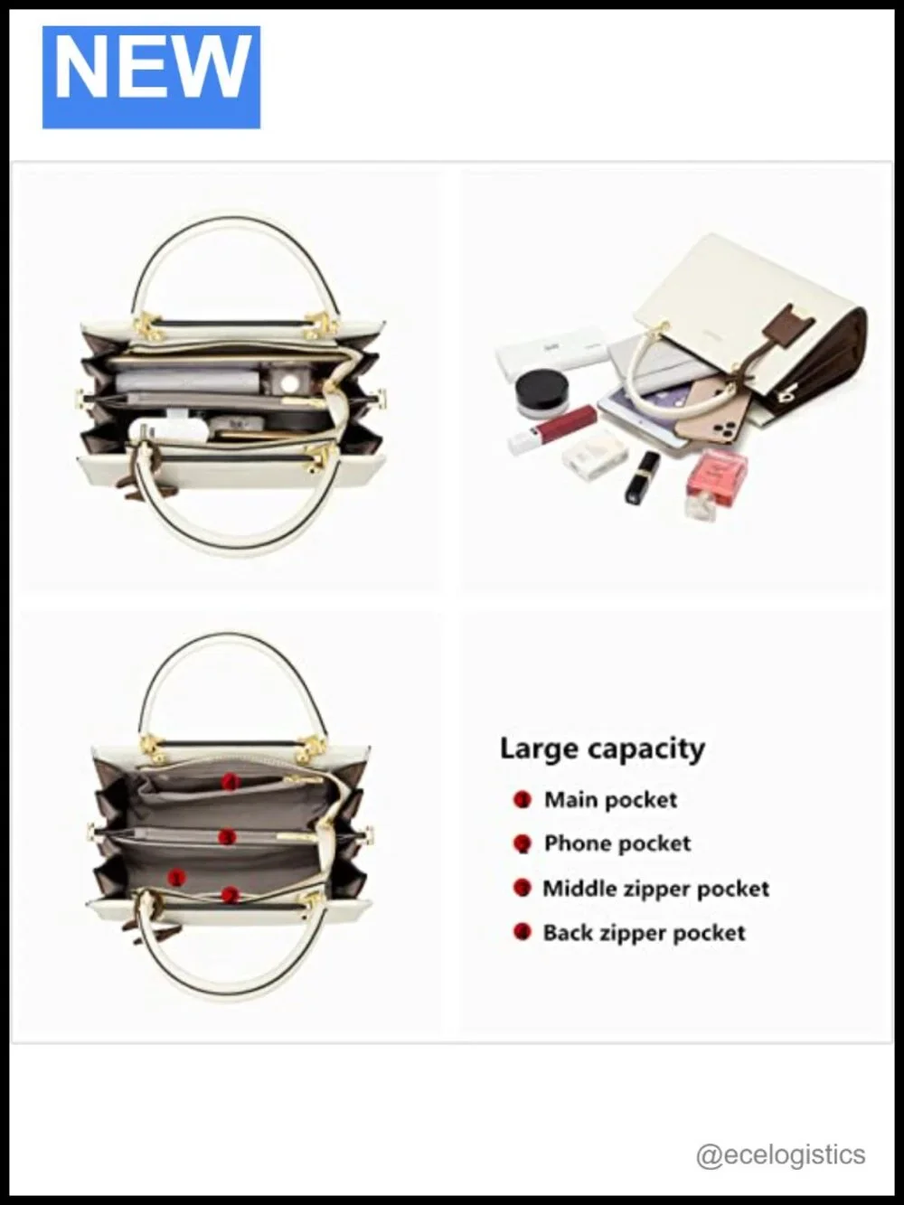 Genuine Leather Satchel Tote Handbag Women's Shoulder Bag